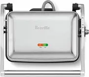 Breville the Toast and Melt 2-Slice Sandwich Press, Brushed Stainless Steel, LSG525BSS