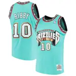 免運！NBA球衣 MIKE BIBBY 灰熊98-99復古湖水綠 MN SWINGMAN 球迷版 熱轉印 全新含吊牌