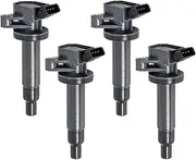 Coil Ignition Coil Fit for 2000-2008 Toyota Fit for Pontiac Fit for Chevrolet 1.8L Fit for Corolla 1.8L Coil Packs Set(90919-02239 4pcs)