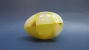 Natural Agate Crystal Agate Yellow Egg Quartz Healing 2.75 inches tall