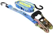 10 x JMV Ratchet Strap Tie Down Assembly | 35mm x 6M | L/C 1000kg | S-Hook