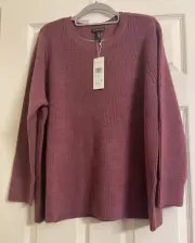 NWT $258 Eileen Fisher Merino Wool Tears Pullover L XL