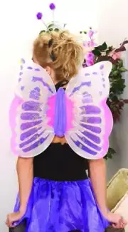 sexy ELEGANT MOMENTS fairy BUTTERFLY pixie SPRITE fairytale GLITTER mesh WINGS
