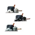 Ceramic Teapot Set Porcelain Teacup Handmade Storage Case Chinese Kung Fu Teapot