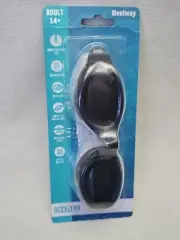 Bestway Adult Swim Goggles W Adjustable Strap BLACK