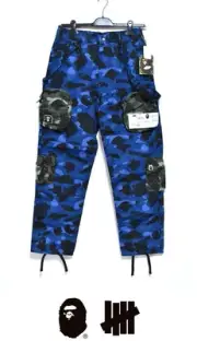 NEW BAPE X UNDFTD COLOR CAMO MULTI POUCH POCKET PANTS XL BATHING APE APE UNDEF