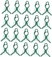 SUPVOX Sturdy Plant Clips 60pcs Tomato Stem Ties Plant Support Clips Garden Supplies Plastic Garden Clamps