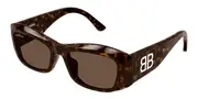 Balenciaga BB0397SA Asian Fit 002 Women’s Sunglasses Tortoiseshell Size 54
