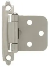 (12 Pack) Pair Variable Overlay Satin Nickel Hinge Self Closing (085-03-3623)