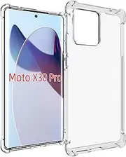 [USTIYA] Case for Motorola Moto Edge 30 Ultra Clear TPU Four Corners Protective Cover Transparent Soft
