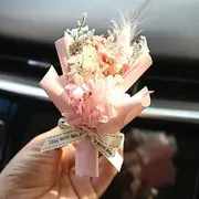 Small Bouquet Car Air Freshener Vent Clips,Mini Dried Flowers Bouquet for Car Air Vent Clips,Dried Flower Perfume Car Air Outlet Decor,Car Essential Oil Diffuser Vent Clip
