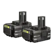 Ryobi 18V ONE+ 4.0Ah Battery - Twin Pack