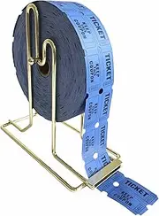 Yuanhe Deluxe Raffle Ticket Dispenser -1PC Brass Plated Ticket Holder for Single-Roll & Double-Roll Tickets
