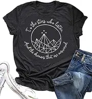 [JMFXB] Acotar Velaris Shirt Tee Tops Women Night Court Symbol Tee Tops Funny Letter Printed Short Sleeve Tee Gifts Shirts