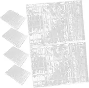 OHPHCALL Coin Collector Supplies Stamp Storage Pocket 6pcs Plastic Coin Holder Standard Stamp Pages