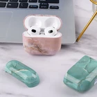 Marble Style Hard PC Shockproof Carrying Case for AirPods 4th/3rd/Pro 2nd Gen