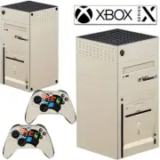 APCym Skin RETRO PC FOR XBOX SERIES X Gaming Console+2 Controller Sticker Decal
