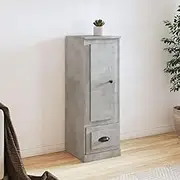 Highboard Concrete Grey 36x35.5x103.5 cm Engineered Wood,Buffets & Sideboards-816308