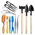 12 Pieces Garden Hand Tool Set Scissors Shovel Tweezers Succulent Tools