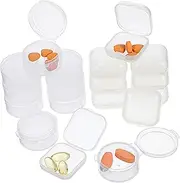 Ipetboom 20Pcs Clear Mini Storage Cases for Beads and Jewelry Durable Box with Tight Seal for Organizing Items Lightweight and Portable