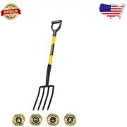 Fiberglass D-Handle Spading Fork, 30-Inch - Tru Pro Quality for Professionals