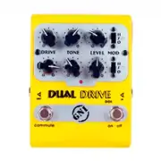 GNI Music - Dual Drive Guitar Effects Pedal - 2 Overdrives in one Pedal