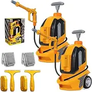 Kids Power Washer Toy, Kids Clean Car Wash Toy, Power Tools Washer Kids, Toy Pressure Washer For Kids, Kids Car Washer Toys With Scraper Sponge Towel, Toddler Window Washing Kit