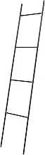 Honey-Can-Do Ladder Rack SHF-08576 Black