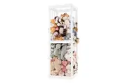Costway Wooden Toy Storage Organizer Tall Display Rack Shelf Cabinet Box FurnitureWhite