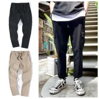 在飛比找momo購物網優惠-【Dition】工裝口袋休閒長褲 機能彈力工作褲(機能抽繩 