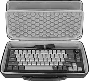 Geekria 65% Keyboard Carrying Case, Hard Shell Travel Bag for 68 Keys Compact Keyboard with Knob, Compatible with ASUS ROG Falchion NX 65%, Keychron Q2/ Q2 Pro/ V2, Razer Huntsman V3 Pro Mini 60%