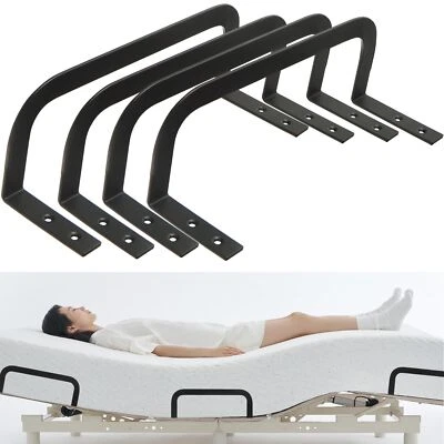 4 Pack Mattress Slide Stopper Mattress Retainer Bar Bracket for Bed Frame