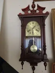 31 Days Clock Mahogany Case