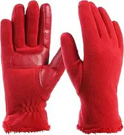 [isotoner] Womens Stretch Fleece Gloves with Microluxe Lining and Smart Touch Technology