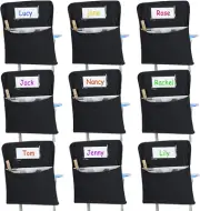 Maitys 24 Pcs Chair Pockets for Classrooms 17 X 20 Inches Student Chair Bag Chai