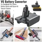 Adapter For DeWalt 18V 20V Battery Convert To Dyson V6 DC58 DC59 DC61 DC72 SV09