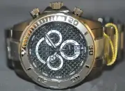Invicta Men's Reserve Swiss Made Chrono Black Dial Two Tone Steel Watch 14053