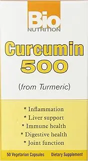 Bio Nutrition Curcummin 500 Vegi-Caps, 50 Count