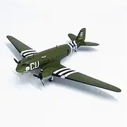Pre-Build Replica 1/100 for C47 Military Transport Fighter C-47 Die-cast Metal Airplane Model Display Commemorative Collectio Toy Airplane