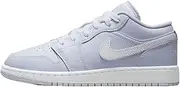 [Jordan] Air 1 Low Big Kids' Shoes (FV8486-400, Cobalt Bliss/Neutral Grey/White)