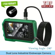 Dual Lens Industrial Endoscope Inspection Camera 4.3" IPS Borescope Sewer Camera