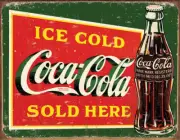 New Tin Signs Coke Ice Cold Green 1393