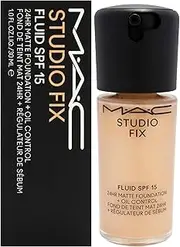 Studio Fix Fluid SPF 15 24Hr Matte Foundation Plus Oil Control - NC25 by MAC for Women - 1 oz Foundation