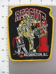 District of Columbia RESCUE 1 WASHINGTON D.C. WHATEVER IT TAKES Patch