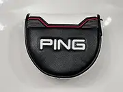 New Ping Tyne 4 Black/White Leather Mallet Putter Headcover, 100% Authentic