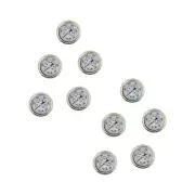 10 PACK LIQUID FILLED PRESSURE GAUGE 0-5000 PSI, 1.5" FACE, 1/8" NPT BACK MOUNT5