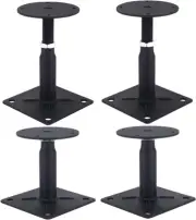 4 Pack Adjustable 4" to 7" Floor Jack，Mini Screw Jack，Adjustable Support Jack fo