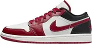 [Jordan] Womens WMNS Air 1 Low Black/White/Gym Red Dc0774 016 - Size