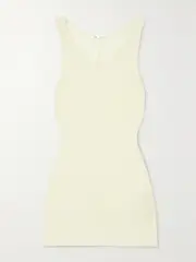 [AMI PARIS] AMI PARIS - Ribbed Jersey Tank - Ivory - x small x small Ivory