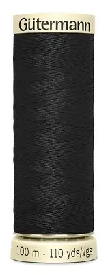 Gutermann 100P-10 Sew-All Thread 110yd-Black